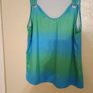 SHEIN Gradient Tank Top with Ring Accents